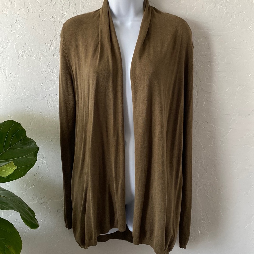Express long cardigan/sweater army color
